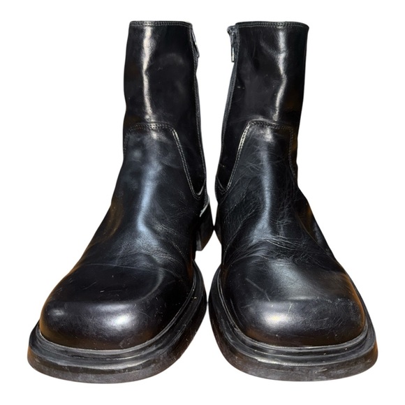 Aldo Black Ankle Boots with Sturdy Soles - Picture 1 of 4